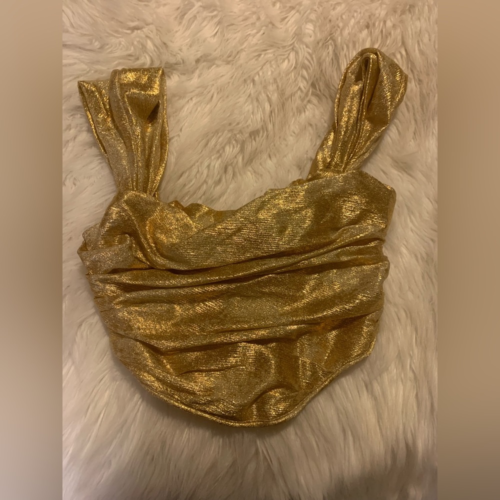 House of CB Gold Metallic Corset
